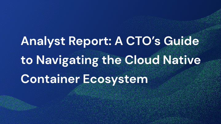 An analyst report guiding CTOs through the cloud native container ecosystem.