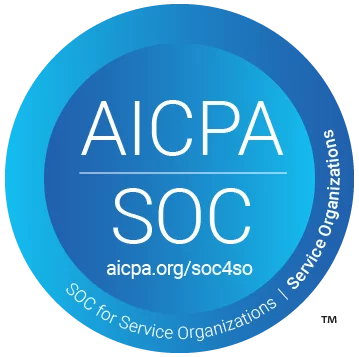 The logo for aicpa soc.