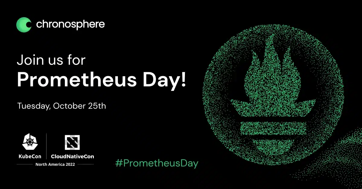 A black and green background with the words 'Prometheus Day'.