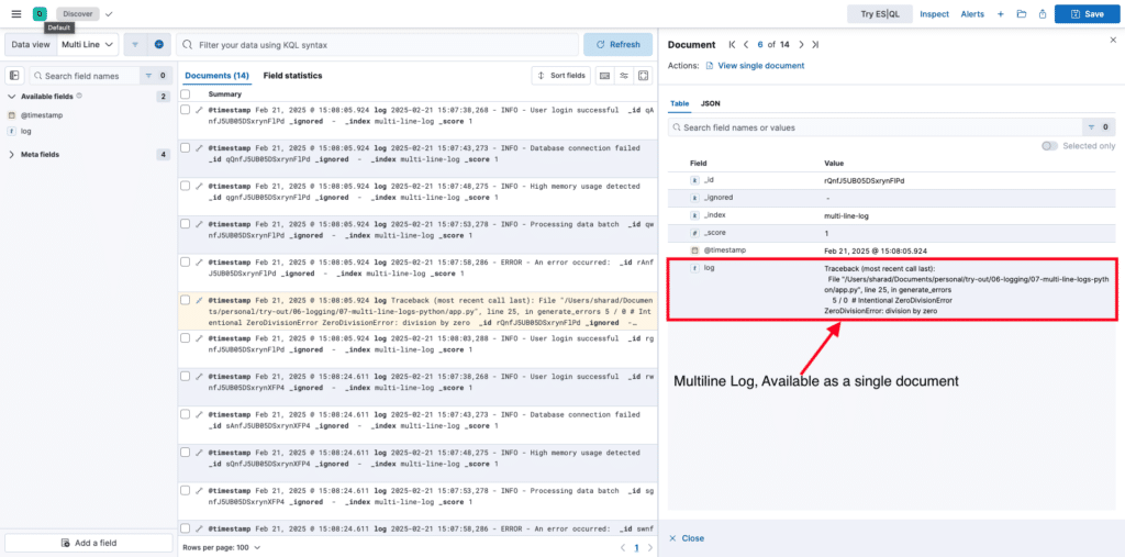 multi-line built-in parsers Fluent Bit